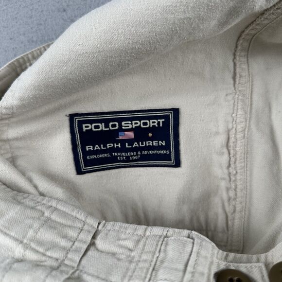 Vintage Polo Sport Ralph Lauren Pants Men’s‎ 36x32 Beige Straight Leg Baggy - Picture 14 of 16